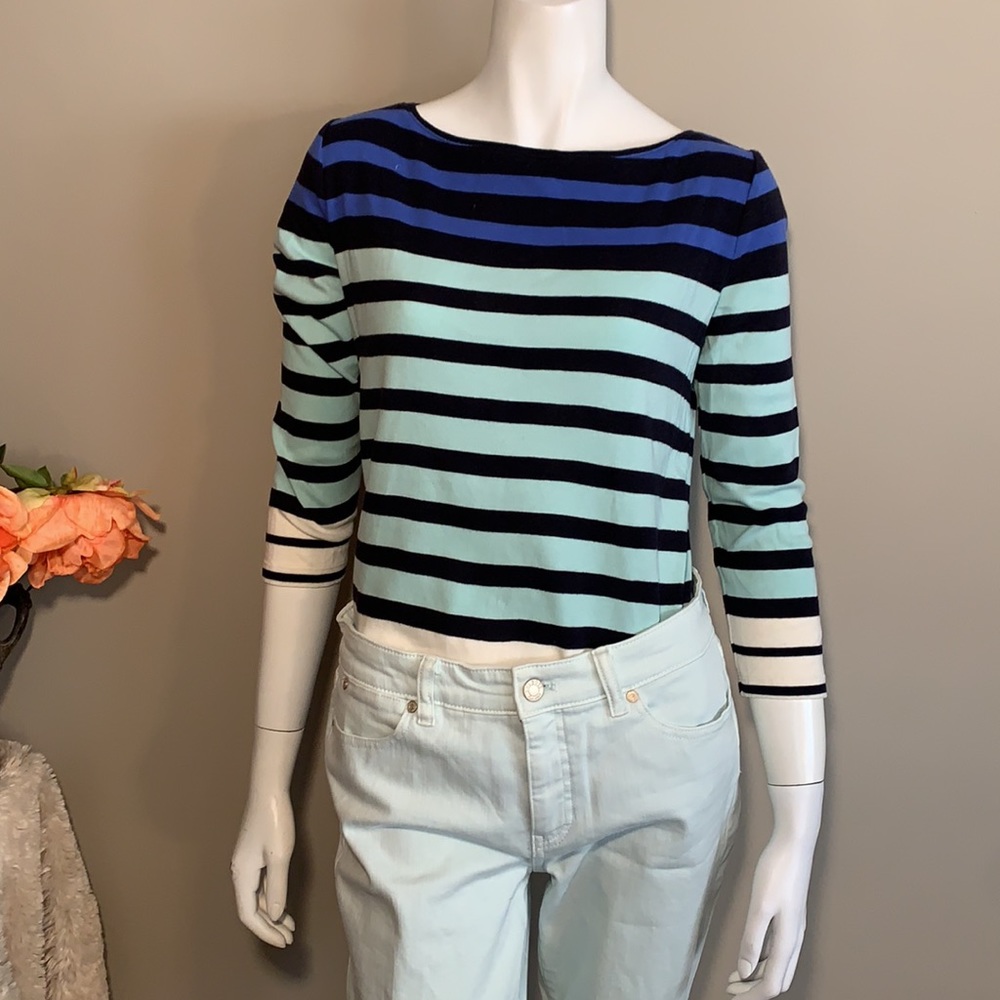 Talbots striped tee XS
